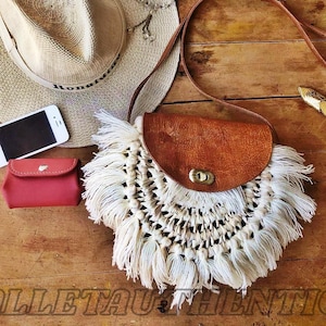 Bolso bohemio para mujer con billetera de cuero, regalo, bolso hecho a mano, bolso de mujer, increíble bolso de tiras de cuero de paja,
