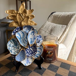Pineapple oyster shell wall art (small)