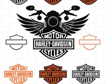 Harley Davidson Svg, Bundle, Motorbike Logo, Harley Davidson bundle Vector Eps, Svg, Ai, Dxf, Png, Jpg
