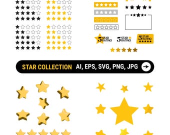 5つ星レビューSVG、5つ星レビュー、5つ星レビューサイン、5つ星レビューPng、5つ星レビューアート、星クリップアート
