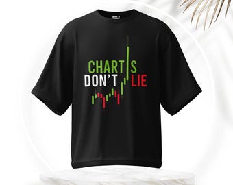 トレーディングTシャツデザイン：チャートは嘘をつかない（デジタルダウンロード）