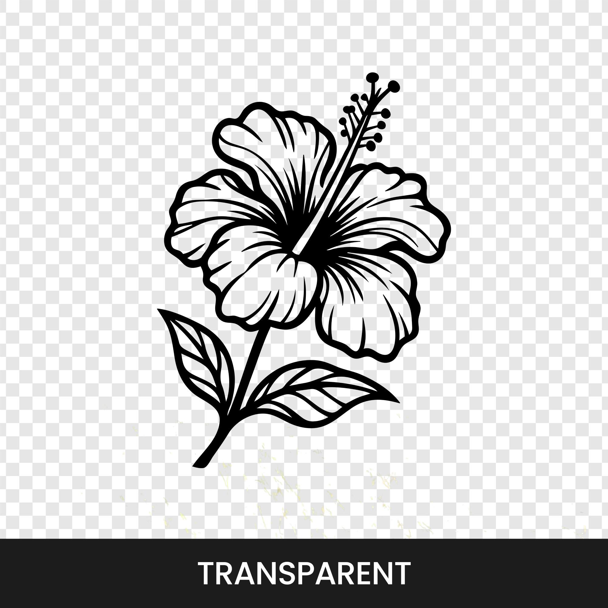 Hibiscus Flower SVG, Tropical Flower Svg Png, Floral SVG Cut File ...
