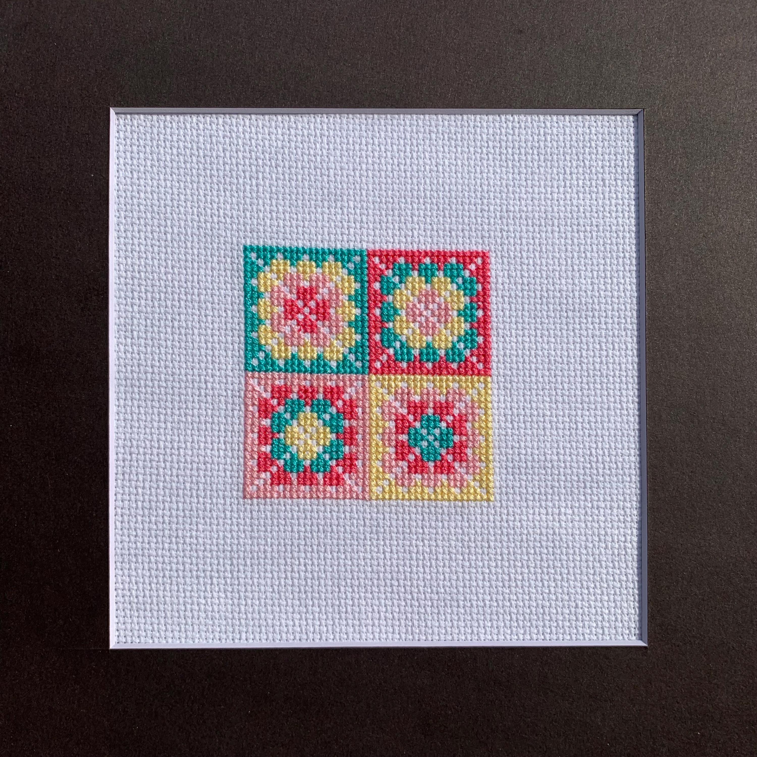 Granny Squares - Cross Stitch Pattern - PDF Download