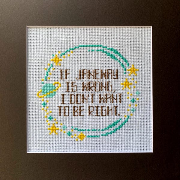 If Janeway Is Wrong… - Cross Stitch Pattern - PDF Download