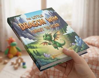 De kleine draak die vergat te brullen | Boekje voor het slapengaan voor kinderen | Digitale download