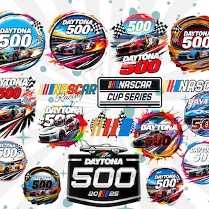 NASCAR Daytona 500 PNG, Svg and Pdf Download, Racing Clipart, NASCAR Graphic, Daytona 500 Digital Art, Race Fan Gift, Nascar logo