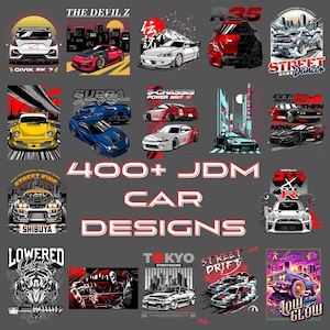 400+ JDM Car PNG Bundle – Street Racing T-Shirt Designs, Japanese Car , Drift Car Graphics, Fast and Furious