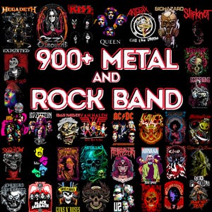 900+ Rock & Metal Band PNG Bundle | Rock Band | Metal Band | Punk Logo Clipart