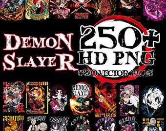 250+ Demon Slayer PNG | with 90+ Demon Slayer SVG | +28 My Hero Academia PNG Bundle | Anime Png