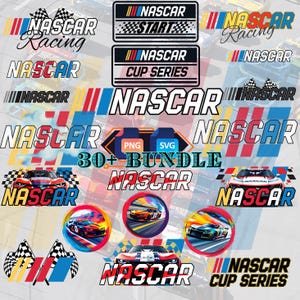 High Quality NASCAR Logo, Stock Car Racing Clipart, Motorsport Vector File, NASCAr Cut File, Race Fan Gift, NASCAr Wall Art,PNG & SVG Bundle