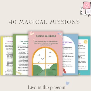 Baralho de cartas da missão cósmica | Crescimento espiritual e alinhamento energético