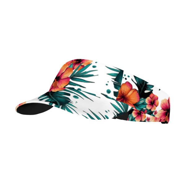 Sun Visor Hat Flamingo Paradise – Tropical Adjustable Summer Cap for Outdoor Activities