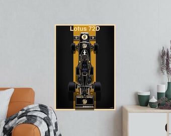 Lotus 72D 1972 - Lotus F1 Team, F1 Print, F1 Poster, Emmerson Fittipaldi