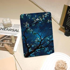 Christmas Silent Blooms New Kindle Case For Kindle Colorsoft,Kindle 8/10/11/12 PaperWhite 10/11/12th,Paperwhite 5/6/7th,Cover w Hand Strap
