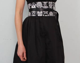 Wrap Black dress retro &quot;SOPHIA&quot;