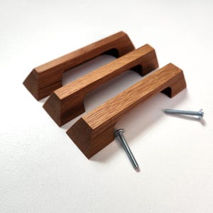 Wooden cabinet handles, cabinet pulls, wood drawer handles, wardrobe pulls, modern wood handles