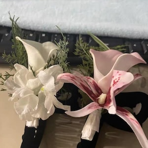 Handmade Calla Lily Hair Claw – Pink or White Floral Hair Clip, 13cm Large Flower Hair Accessory, Elegant Handmade Headpiece