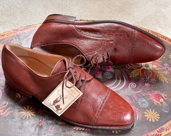 Vintage Italian Deer Skin Men's Dress Shoes