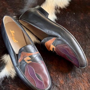 Vintage mens handcrafted Venezia loafers