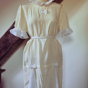 Vintage butter yellow dress