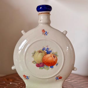 Antike Vintage Obst Porzellan Flasche