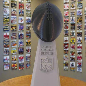 Personalized Fantasy Football League Trophy – Custom Champion Award Engraved Gift