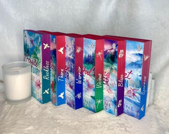 Serie Sparrow Falls de Catherine Cowles: bordes pintados a mano personalizados