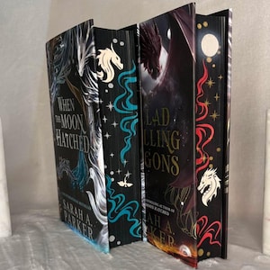 The Moonfall series by Sarah A. Parker with custom hand sprayed edges | UK