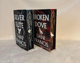 Silver Elite y Broken Dove de Dani Francis – Tapa dura británica con bordes pintados a mano