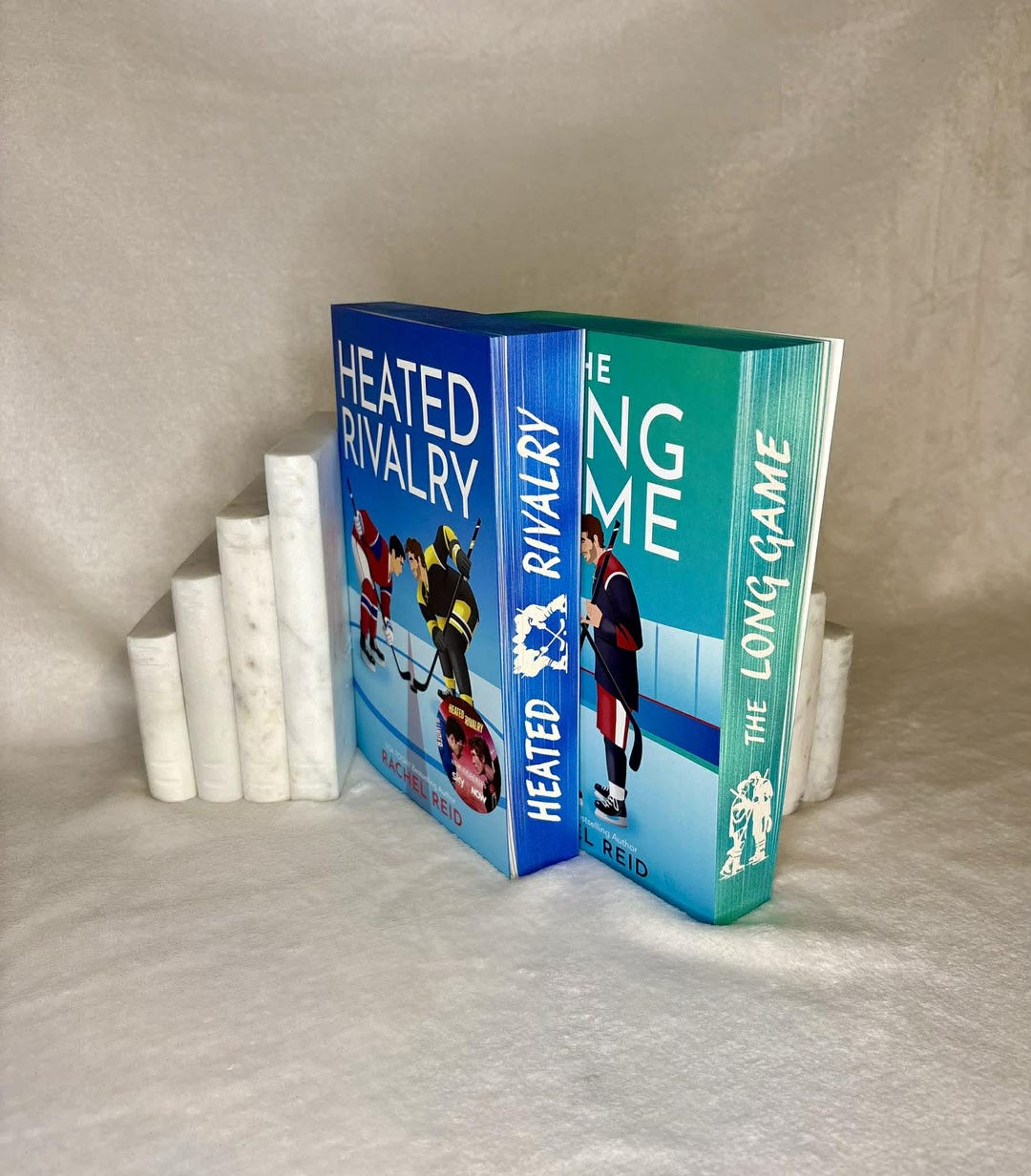 Heated Rivalry Sprayed Edges Heated Rivalry & the Long Game by Rachel Reid | Hand Sprayed Edges ...