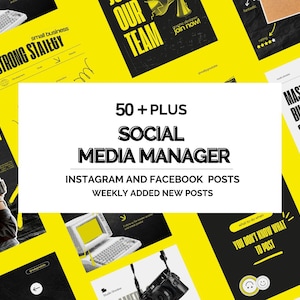 Szablony Canva Social Media Manager – Instagram Reels i szablony postów portretowych dla trenerów – Zasoby marketingu w mediach społecznościowych
