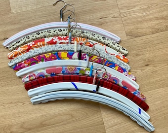Vintage 1960s German Clothing Hangers, Colorful Retro Designs (Set of 10)