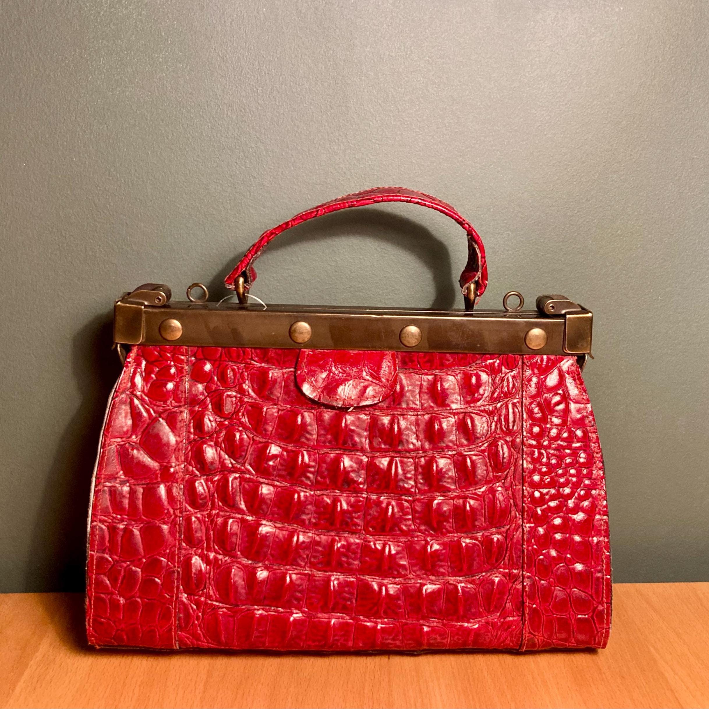 Vintage Crocodile Handbags - Etsy UK
