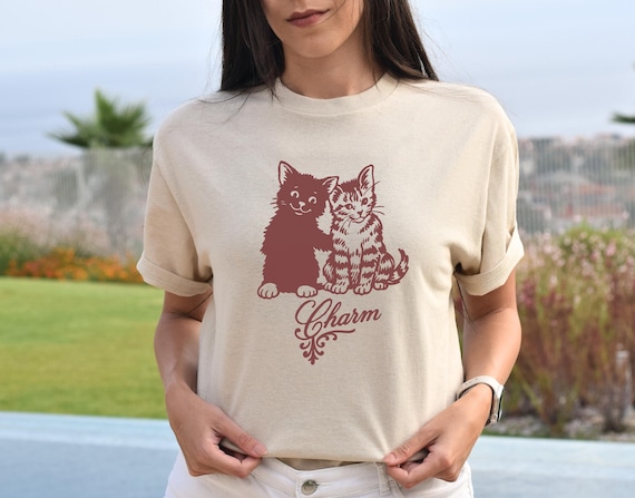Clairo Charm Kitty Shirt, Clairo Merch T Shirt, Cute Cat Graphic