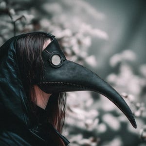 Handcrafted Long Nose Plague Doctor Mask – Premium Plague Doctor Mask