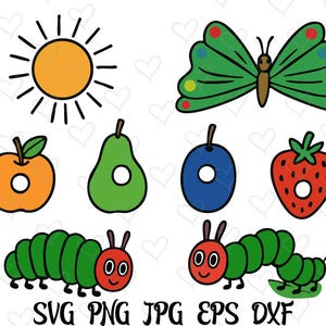 The Very Hungry Caterpillar Clipart, The Very Hungry Caterpillar Png, Teacher Png, Book Lover Png, The Very Hungry Caterpillar Png, Digital
