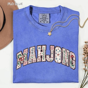 Mahjong-tröja, Mahjong-älskare-t-shirt, spelkvällsgrafik-tröja, rolig Mahjong-spelare-tröja, kakelspelsentusiast unisex presenttröja bild 16