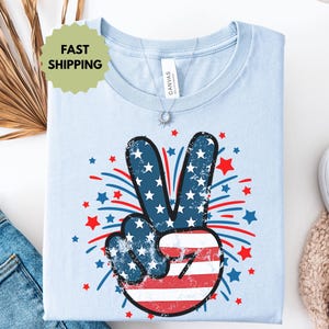 Unabhängigkeitstag, Amerika Frieden TShirt, Freiheit T-Shirt, Vaterländisches T-Shirt, Amerikanisches Hemd, 4.Juli
