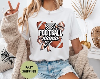 Moeder voetbalshirt, voetbal moeder T-shirt, moeder voetbalshirt, wedstrijddag shirt voor voetbal moeder T-shirt