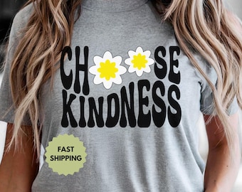 Choose Kindness T-Shirt, Therapy Tee, Perfect Gift for Teacher & BCBA, Inspirational Teacher Shirt, Support Mental Health