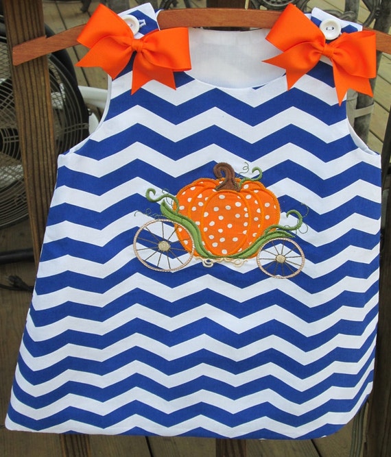 Pumpin Carriage Applique Halloween Bright Blue Chevron Dress Sizes 9mo 1T 2T 3T 4T - Etsy Pumpin Carriage Applique Halloween Bright Blue Chevron Dress Sizes 9mo 1T 2T 3T 4T - Etsy
