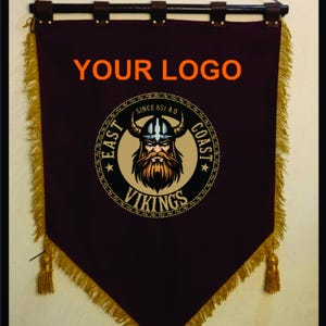 Medieval Banner (Embroidered/sublimation ) for Events and Wall Decoration