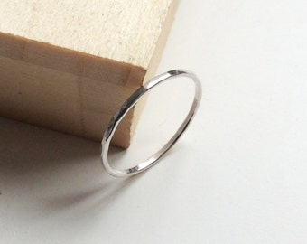 Super skinny sterling silver 1mm ring, thin ring, thin silver ring, Minimalist, handmade jewellery, gift