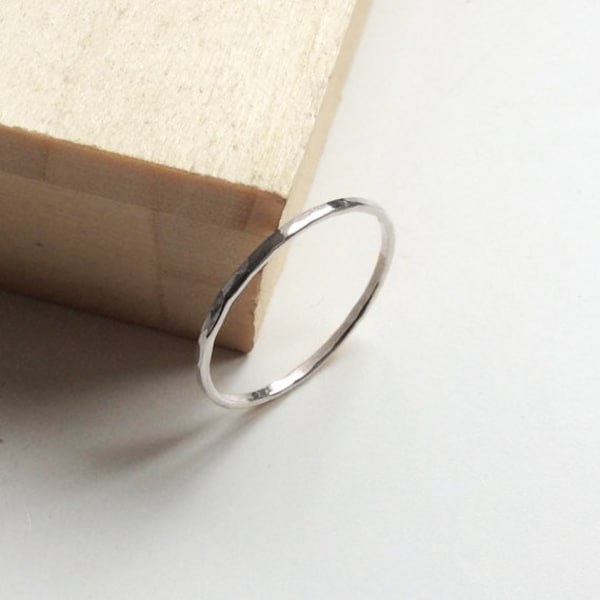 Super skinny sterling silver 1mm ring, thin ring, thin silver ring, Minimalist, handmade jewellery, gift