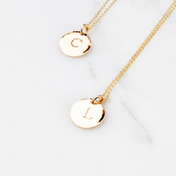 personalised Initial pendant necklace, gift for her, bridesmaid gift, best friend, Minimalist, handmade jewellery , bridal jewellery, gift