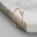 Gold Forget me knot Gold fill ring, thin gold ring, stacking ring, delicate jewellery, dainty ring 