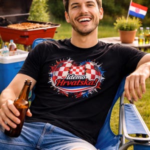 Croatia Soccer Shirt Croatian Pride Football Cotton Tee Unisex image 12