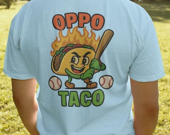 Opp Taco Baseball T Shirt Gildan 64000 Funny Tee