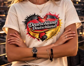Germany Soccer Shirt German Pride Football Cotton Tee Unisex