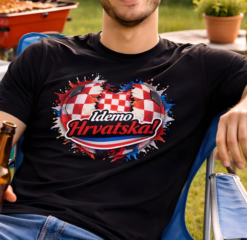 Croatia Soccer Shirt Croatian Pride Football Cotton Tee Unisex image 11